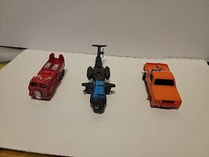 Vintage Transformers, Gobots Helicopter, Pick-Up, and Firetruck Parts Lot🔥🔥🔥