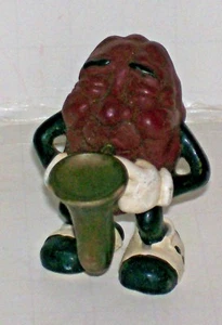 1988 APPLAUSE CALIFORNIA RAISINS MÄNNLICHER SAXOPHONSPIELER BANDMITGLIED PVC FIGUR - Bild 1 von 2
