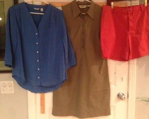 Women's Eddie Bauer 10 Tan Dress - Picture 1 of 12