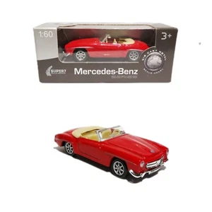 Welly 1/60 Mercedes-Benz 190 SL Red 1955 Super9 Voiture Miniature 1/64 - Imagen 1 de 4