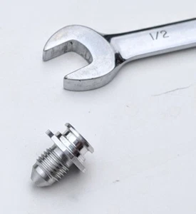 G29: -3AN AN3 3/8" UNF 11.8mm engine hose fitting adapter BAR Honda F1 - Picture 1 of 3