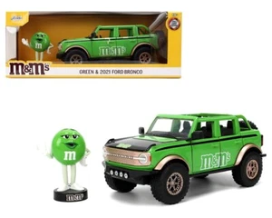 1/24 Jada M&M 2021 Ford Bronco con figura verde M&M 35473 - Imagen 1 de 1