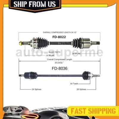 Juntas de medio eje TrakMotive CV delanteras 2x para Mazda 323 1993 1994 1,8 L tracción delantera Foto 1 de 4