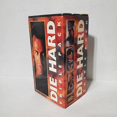 Die Hard Trilogy VHS Box Set Bruce Willis VCR Set Triple Pack Movie Vintage 90s - Image 1 of 4