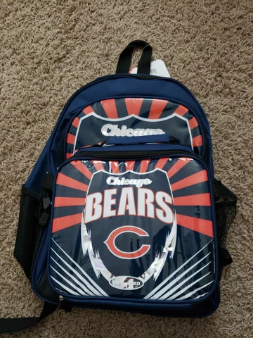 NFL Chicago Bears Adult / Kids Backpack with Insulated Lunch Box- NEW With Tags! Cover