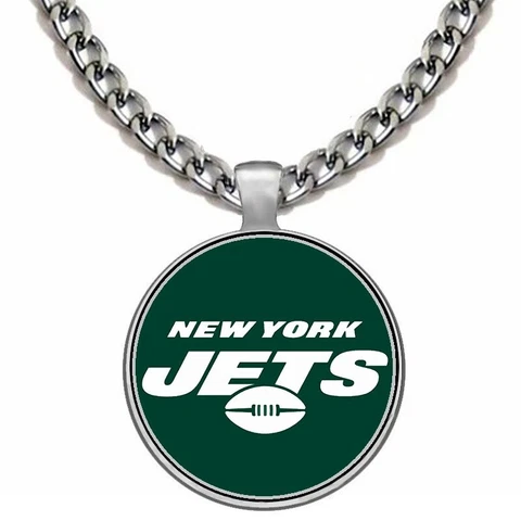 New York NY Jets Mens Womens 24" Stainless Steel Chain Pendant Necklace D5 Cover