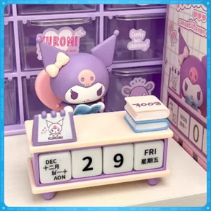 Sanrio Kuromi Gashapon Desk Calendar Yearly Mini Figure Set Collectible Decor - Picture 1 of 12