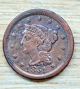 1851 United State of America - One Cent coin - 1c