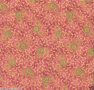 Contemporary Cottage Poppies Quilt Fabric - Fat Quarter - Picture 1 of 2