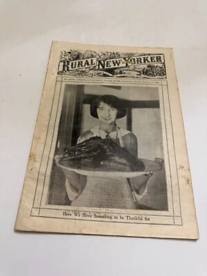 November 28 1925 The Rural New Yorker Magazine Something To Be Thankful For - Image 1 of 4