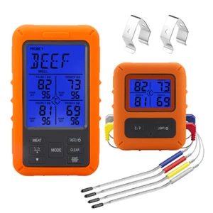 ThermoPro TP07SW Wireless Digital Meat Thermometer with Temperature Probe LCD - Picture 1 of 12