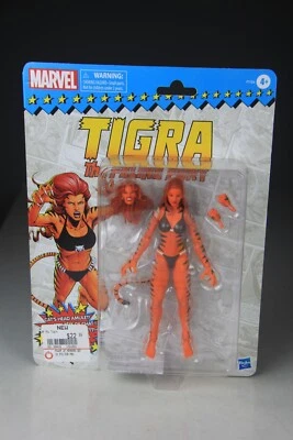 Figura de acción Hasbro Marvel Legends TIGRA The Feline Fury 6" nueva en caja Foto 1 de 4