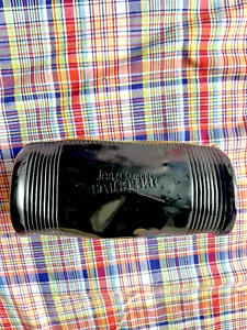 jean paul gaultier cosmetic bag black gold zip makeup coin purse - Picture 1 of 3