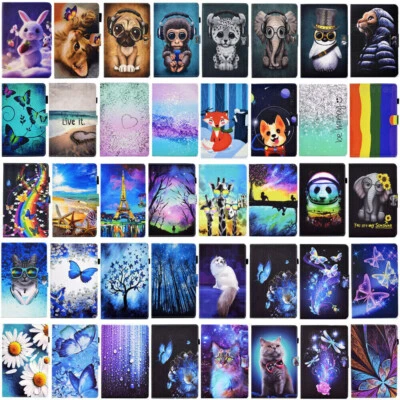 For iPad 8th 9th 10th Gen Mini Air 4 5 Patterned Smart Leather Stand Case Cover - Image 1 of 4