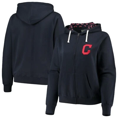 Cleveland Guardians  Indians Women's Plus Size Full-Zip Hoodie size 2XL jacket - Image 1 of 4
