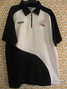 Polo Duarig Tarbes Pyrenees noir blanc Rugby vintage Jersey Homme - XXL - Picture 1 of 5