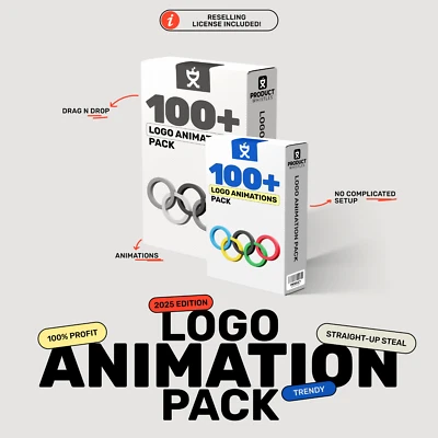 1,000+ Logo Animation Templates Bundle | Lifetime Access & Resell License - Image 1 of 4