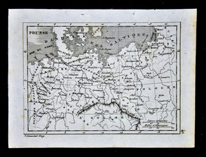 1835 Levasseur Map - Prussia Germany Poland Munster Hamburg Berlin Warsaw Danzig - Picture 1 of 1