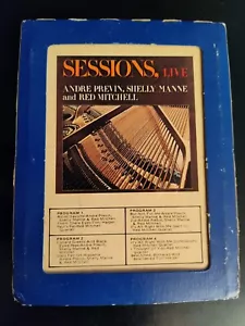Andre Previn Shelly Manne Red Mitchell - Sessions Live - 8-track with sleeve - Picture 1 of 5