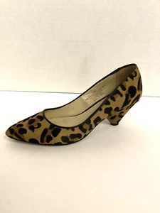 Halogen Womens Animal Print Real Fur Calf Hair Pumps Size 7.5 - Picture 1 of 10