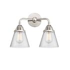 Innovations Small Cone 2 Light 14.25" Bath, Led, Pc/Seeded - 288-2W-Pc-G64-Led