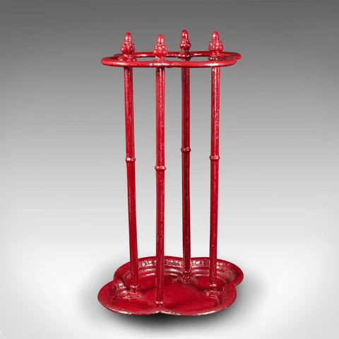 Antique Decorative Stick Stand, English Cast Iron Umbrella Rack, Victorian, 1850 Cover
