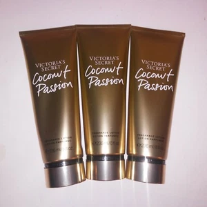 Set of 3 Victoria Secret Lotion Coconut Passion Full Size 8oz Each Gift Set New - Picture 1 of 4