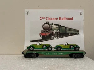 O Scale Trains Lionel Northern Pacific Flat Car 9120 w/Stutz - Picture 1 of 7