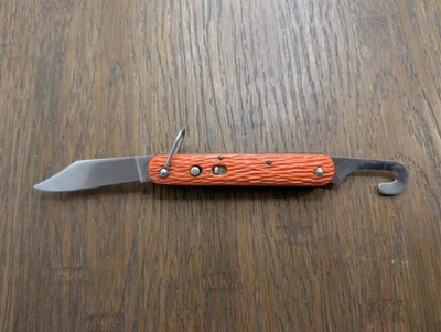 Vintage 1960’s Schrade Walden MC-1 Parachute Knife Orange - Image 1 of 4