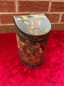 Antique Victory V Tin in Chinoiserie style - Picture 1 of 7