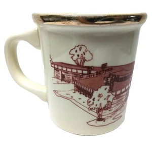 First National Bank Hooker Oklahoma Vintage Cream Ceramic 3 7/8" KLM Coffee Mug - Picture 1 of 8