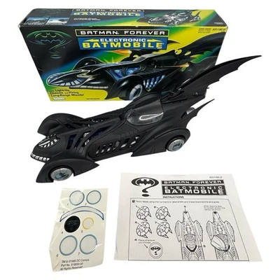 Coche Batimóvil Electrónico Batman Forever con Caja e Instrucciones 1995 Kenner -leer Foto 1 de 4