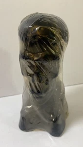 Vintage schwarz Totenkopf Halloween Kerze Skelett Kopf gruselig 5,25" hoch versiegelt - Bild 1 von 18