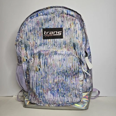 Trans by JanSport 17.5" Blue/Purple Crystal Palace Backpack Iridescent School - Image 1 of 4