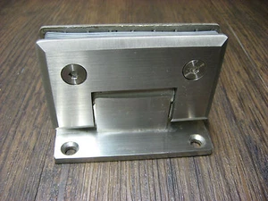 Duschtür / Glastür Scharnier Band Edelstahl V2A Türbeschläge Türbeschlag Dusche - Bild 1 von 3