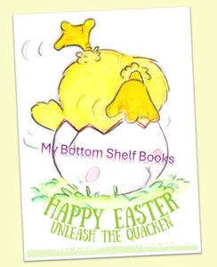 DIGITAL Happy Easter Unleash the Quacken SPRING Greet Card MBSB-PRINTING REQ'D - Picture 1 of 3