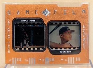 SP GAME FILM #3 1997 Andruw Jones Braves inserto de acetato troquelado raro/500 - Imagen 1 de 2
