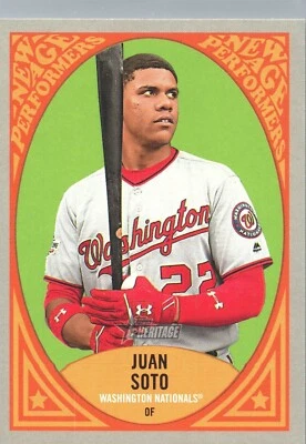 2019 Topps Heritage - New Age Performers #NAP-15 Juan Soto - Image 1 of 2