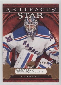 2009-10 Upper Deck Artifacts Star /999 Henrik Lundqvist #141 HOF