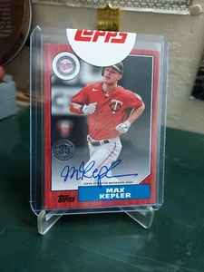 2022 Topps Baseball Series 1 Max Kepler Minnesota Twins SP 1987 Red Auto #12/25 - Picture 1 of 5