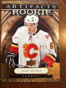 09-10 UD Artifacts Rookie #199 John Negrin /999