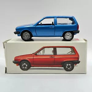 Conrad 1:43 Werbemodell VW Polo C 1014 Werbeschachtel blau Variante B - Picture 1 of 8