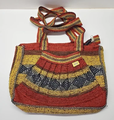 Bolso Cartera Bohemio Vintage Colorido Tonos Tierra Brillantes Hippy Boho C Foto 1 de 4