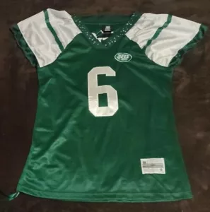 NWT Women's Sz M Top Authentic Reebok Team Apparel NFL New York Jets #6 Sanchez - Picture 1 of 12