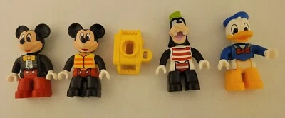 Lego Duplo - Lote de (4) bonecos Disney ~ Mickey Mouse x2 / Pateta / Pato Donald - Imagem 1 de 4