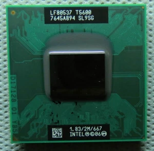Intel Core 2 Duo T5600 SL9SG 1.83GHz/2M/667MHz Socket M CPU LF80537GF0342M - Picture 1 of 4
