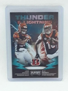 Joe Mixon + A.J. Green 2019 Playoff - Thunder & Lightning - Cincinnati Bengals - Picture 1 of 2