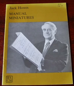 JACK HAWES MANUAL MINIATURES ORGAN SHEET MUSIC BOOK (1984) ENGLAND - Picture 1 of 3