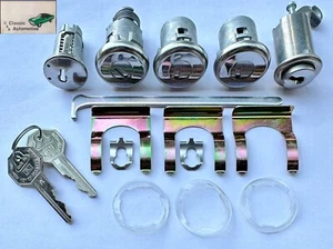1965 Chevy II Nova Complete Locks Set GM Key Doors Trunk Ignition Glove Box - Picture 1 of 3