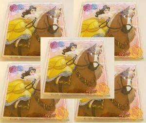 Beauty and the Beast Birthday Party Napkins paper 5 pks 16 ct sealed Belle Horse